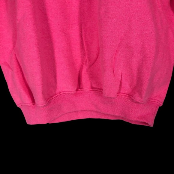 Gildan Hot Pink Girls Sweatshirt w/Rainbow Graphic Across the Chest sz L - Picture 3 of 5